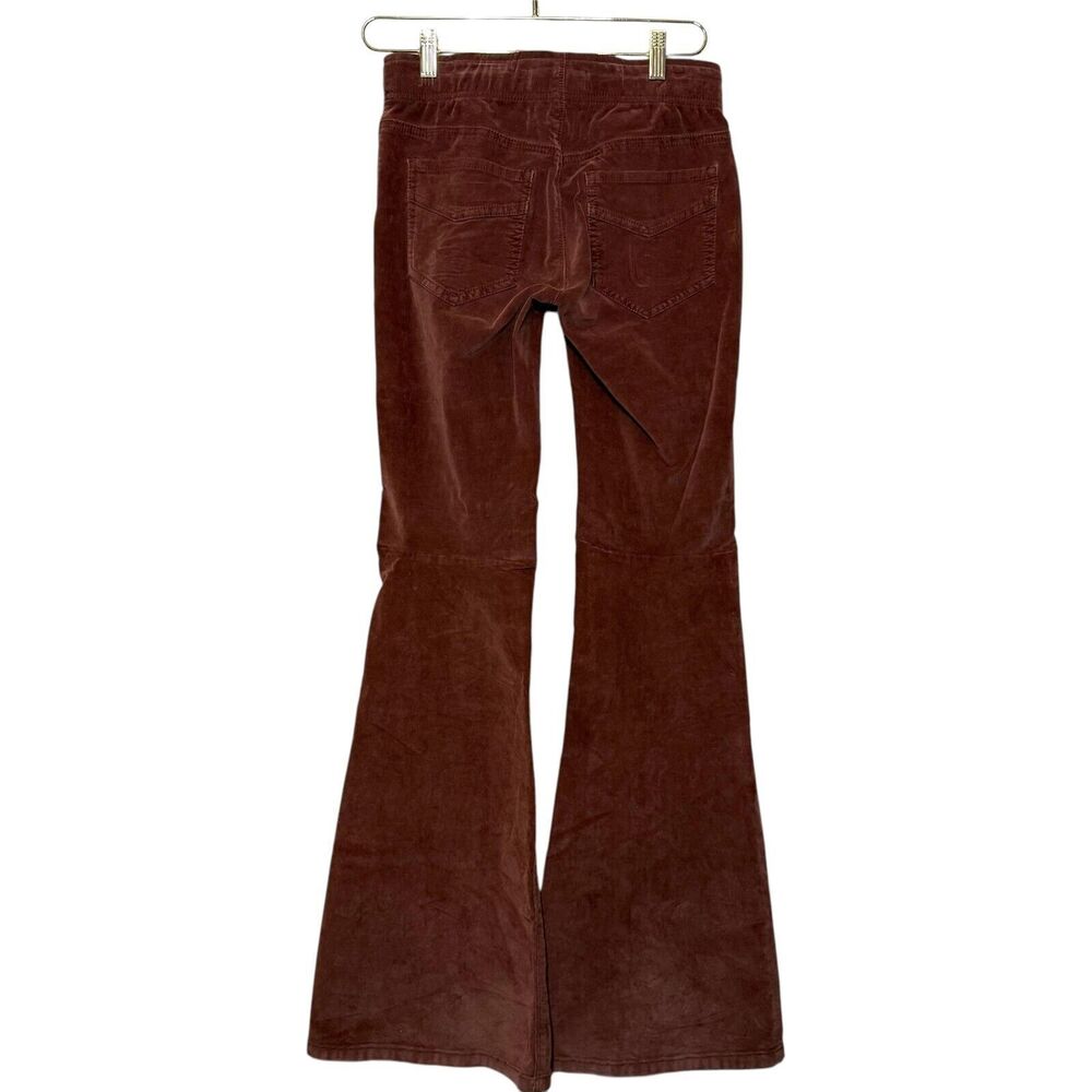 Free People We The Free Pull On Corduroy Stretch Flare Women 26 Terracotta Boho - Picture 2 of 9